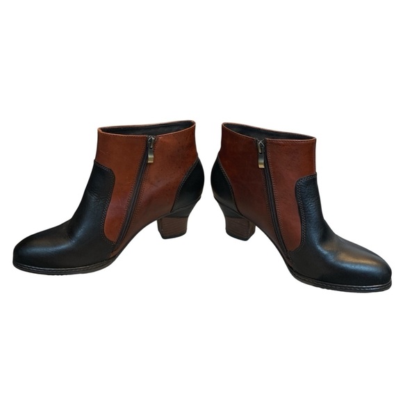 L'artiste Ankle Boots Bootie Womens 9/40 Red Burgundy Remarkable Embroidered Art - Picture 5 of 13